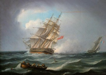 buque de guerra Pinturas al óleo